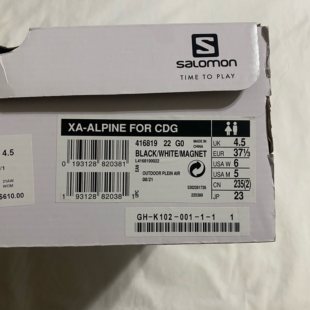 Comme Des Garçon x Salomon Logo Print High Top Sneakers - Picture 11 of 11